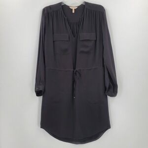 Women's Rebecca Taylor Black Silk Dress Size 4 A7